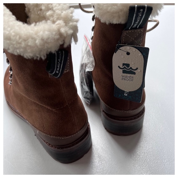 NIB EMU Australia Wool, Suede, WATERPROOF, Billington Suede Lace Up Warm Boots 7 - Picture 10 of 15